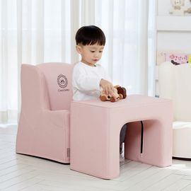 [Lieto Baby] COCO LIETO Prine Children's Sofa for 1 person_Eco-friendly fabric, high-density PU foam, waterproof, streamlined design_Made in Korea